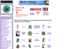 Tablet Screenshot of mysticunicorn.com
